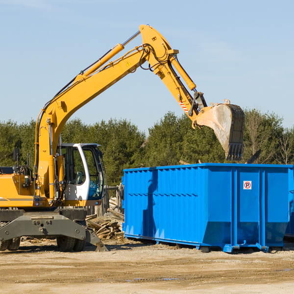 what size residential dumpster rentals are available in Hawks